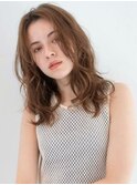 《Agu hair》華やかニュアンスくびれウェーブロング