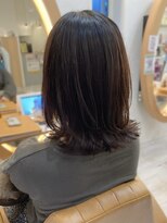 アドラーブル 女池店(adorable)&nbsp;20代30代★大人耳掛け☆無造作×切りっぱなしボブ