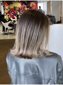 【W_SALON 河原町】ハイライトグラデーション/ボブルフ