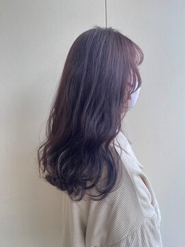 カシェ リタ ヘアー(CACHE'&RITA HAIR) 顔まわりカット◯ピンクグレージュ◯ラベンダーピンク