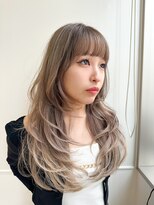 大人ガーリー/レイヤーカット/バレイヤージュ［新宿/ハイライト