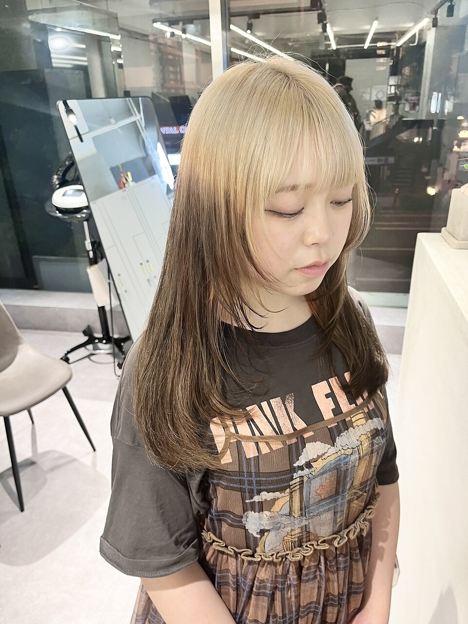 ルーツカラー ブロンド×ブラウン×オレンジ：L214301070｜ファイブバイ
