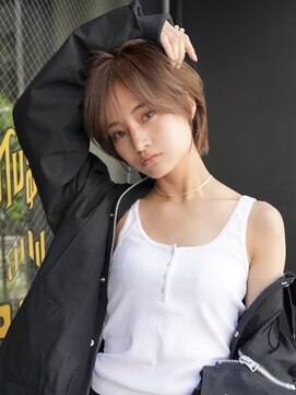 ギークス(GEEKS) 【GEEKS渋谷】ナチュラルショートウルフ/20代30代/小顔/夏カラー