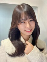 シー(See.)&nbsp;韓国ヘアレイヤーカット顔周りカットブリーチなしダブルカラーA