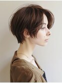 ☆シースルーバング小顔ウルフミディ黒髪メルティカラーボブ