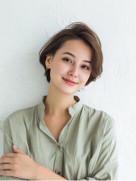 e.m.a プレミアムビューティーサロン 栄駅店(e.m.a PREMIUM BEAUTY SALON) ハンサムショート/イメチェン/外ハネボブ/美髪/髪型