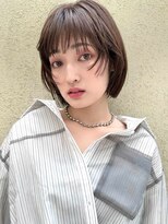 【MINX】くびれヘア＋くすみベージュハイライトカラー_銀座