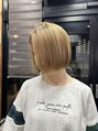 ルイ(ROUIS produced by LUCK 津田沼)&nbsp;ブリーチ×ハイトーンボブ＊似合わせぱつんとボブ