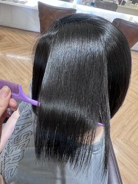 コワファースト  させぼ五番街店(COIFF1RST) 朝楽ストレート×暗髪カラー