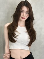 シティ(CITY)&nbsp;レイヤーカットロング 海外ガール バタフライカット 顔周り