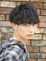 ルーシー 川越(LUCEY)&nbsp;センターパートフェザーパーマシャドウパーマメンズパーマ