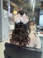 ジュエム(jouerm)&nbsp;ハーフアップお呼ばれヘア