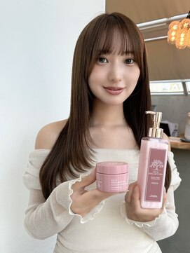 ハローバイシー 仙台(Hello by Sea) ココアベージュ×レイヤー[小顔/黒髪/オリーブグレー]