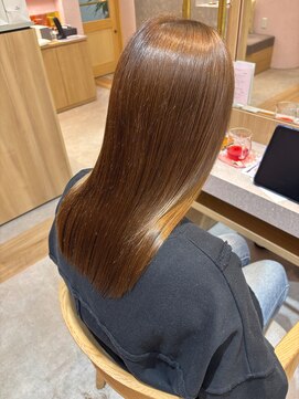 オリーブグレー　サラツヤストレート11.30