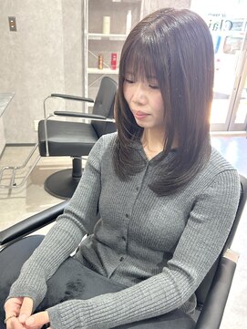 【Clair雲山】オリーブグレージュ×レイヤーカット