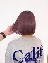 アイズ 渋沢(AIZU)&nbsp;全頭ブリーチ　ピンクカラー　派手髪　韓国風