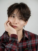 オーシャントーキョーオーバー 渋谷(OCEAN TOKYO OVER) シースルーラウンドマッシュニュアンスフェザーパーマ