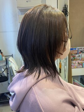 ハーティーモトヤワタ(hearty MOTOYAWATA) 顔まわりプチウルフ×オリーブブラウン