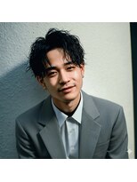 アンサ 長岡天神店(ANSA)&nbsp;アップバング×縦落ちパーマ