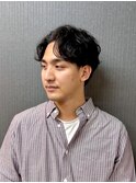 くせ毛を活かしたパーマ風【理容室】川崎/品川/大森/大井町/田町