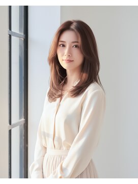 ラディシュ さがみ野(RADISH) 20代30代夏メテオ髪質改善カラーワンホンレイヤーカット小顔ヘア