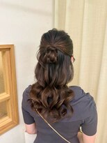 ソノ(sono)&nbsp;カチモリヘア ハーフアップ  お呼ばれヘア パーティーヘア