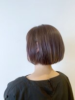 Maison ushiwakamaru 沼津駅北口店【メゾンウシワカマル ヌマズエキキタグチテン】&nbsp;上品ピンクブラウン×まとまりボブ