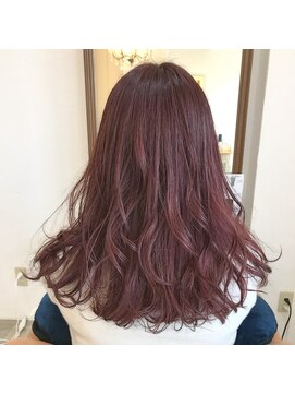 スーリール 九産大前店(Sourire) 【Sourire　blanc　濱地】ロング☆チェリーピンク