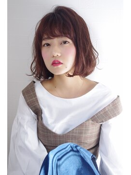 ヘアリゾート リアン(hair resort Lien) ボブ×ベリーピンク