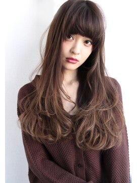 ラエティス(Laetus) ダークモーブ×大人ワンカールロング【Laetus】 ３Ｄカラー
