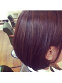 艶ツヤナチュラルショートボブ