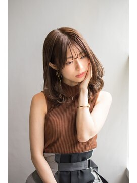 レア 中野(Le'a) 大人可愛いくびれミディアム/シアーグレージュ/20代30代40代