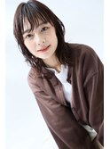 鎖骨レングスのレイヤーボブ