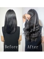 あるじゃんすー 梅田店&nbsp;アイスグレーハイライト#シールエクステ#大人ヘルシーヘア#梅田