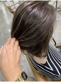 白髪ぼかしハイライト、池袋20代30代¥15400