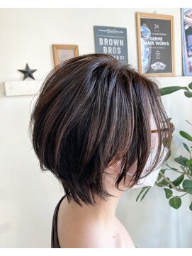 ジェルム ヘアーワークス(germe hair works) 大人ショートボブ