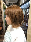 うるツヤベージュボブ