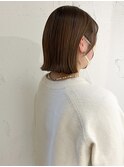 "久保田"切りっぱなしボブ暗髪ボブ大人ボブ外ハネボブ