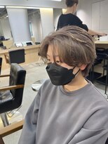 ニコフクオカヘアーメイク(NIKO Fukuoka Hair Make)&nbsp;【NIKO】福岡天神大名ハンサムショートミルクティーベージュ