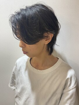 アメラボ 平針店(AmeLab) 【グク風ウルフ】マッシュウルフ　黒髪　メンズカット　天白区