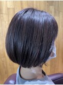 伸ばしかけ丸みボブ