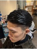 名古屋天白区梅ヶ丘メンズツーブロックオールバックスタイル