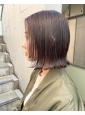 【中目黒】ナチュラルデザインカラーの切りっぱなしボブ!