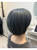 コバルトブルー×ブリーチカラー