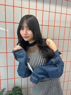 ペレ 渋谷(PELE) デザインカラー/レイヤーカット/ウェットヘア/オリーブベージュ