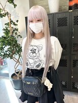 ヲタク(wotaku.)&nbsp;ホワイトカラーミルクティーブロンドハイトーンダブルカラー