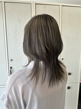 ハピネス 泊店(happiness) ウルフカット×グレージュカラー