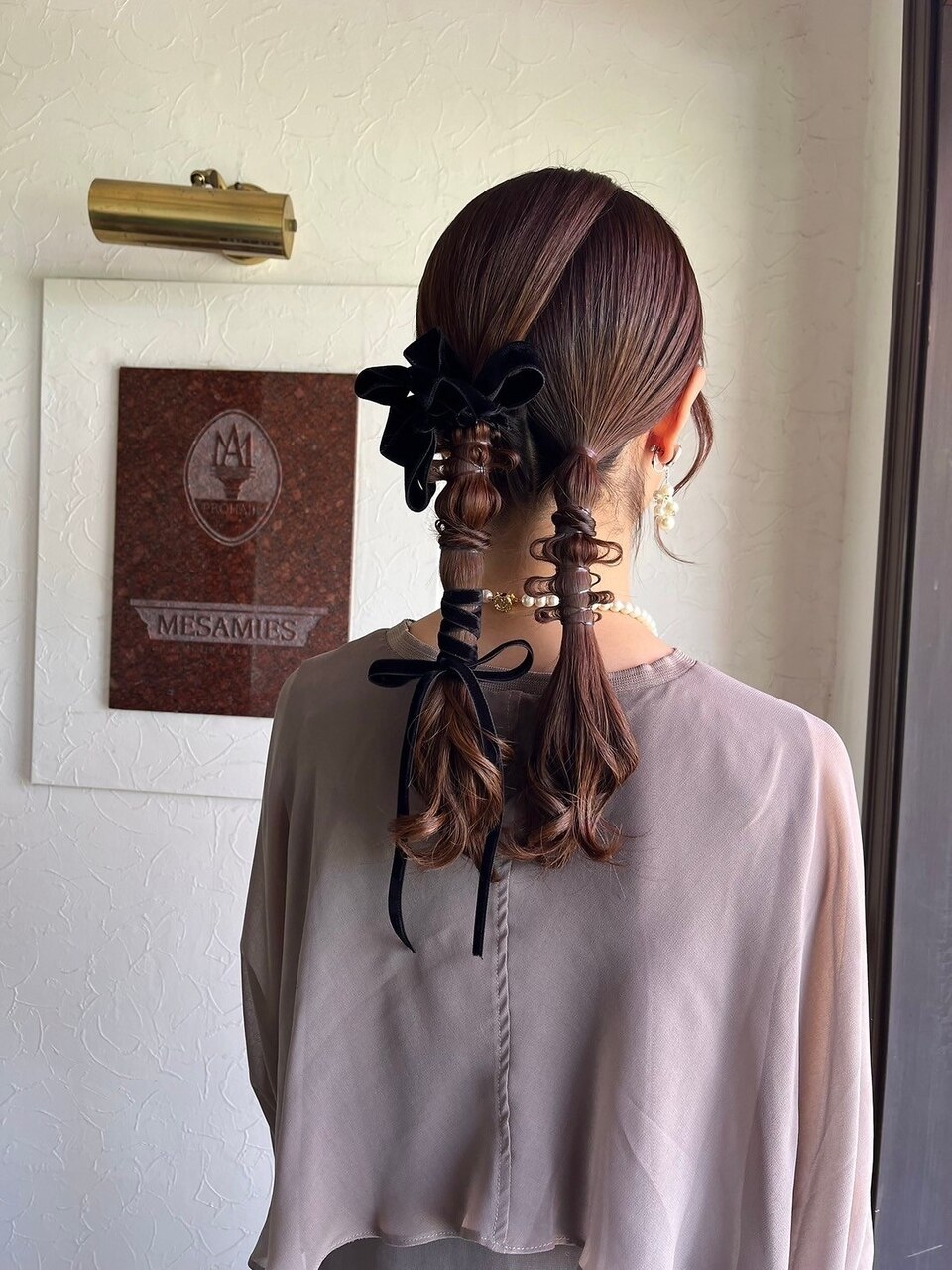 結婚式お呼ばれ二次ヘアアレンジヘアセット：L223636724｜美容室