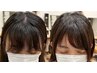 カット+前髪・顔まわりの部分ストレート ¥9460