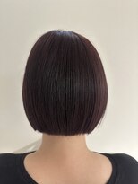 アヴァンスクロス あべのルシアス店(AVANCE.CROSS)&nbsp;ぱつっとボブ×ピンクラベンダー